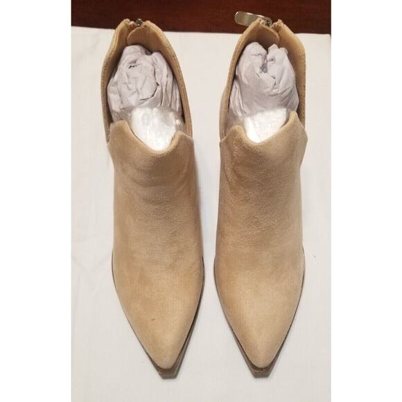 Kathemoi Ankle Boots Slip-on Pointed Toe Chunky Stacked Mid Heel Sz 8 - NWT's - Picture 4 of 10